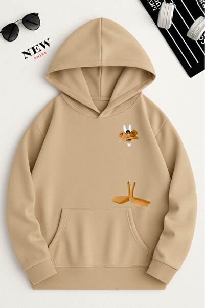 New Shine Hanorac cu imprimeu de rață