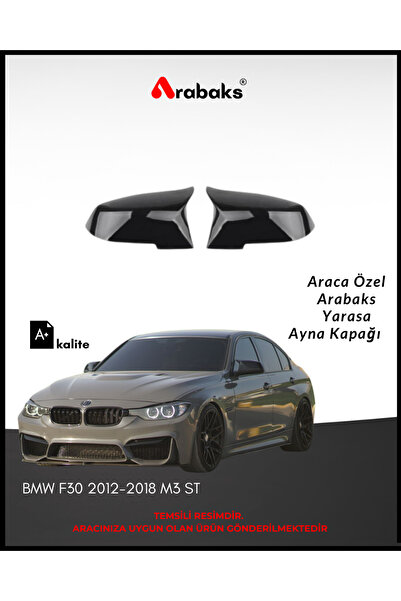Arabaks BMW F30 2012-2018 M3 ST Batman Yarasa Ayna Kapağı 2'li Takım (MUGEN T...