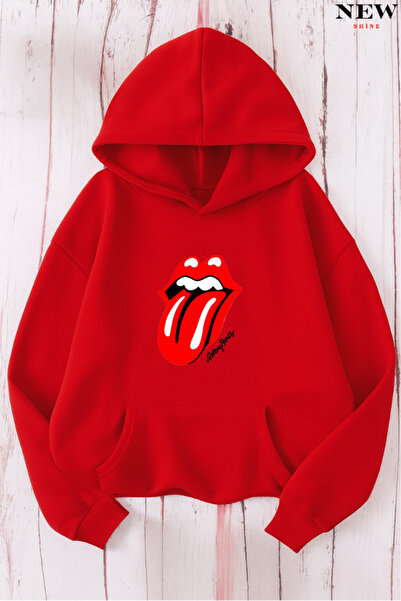 New Shine Φούτερ με στάμπα με χείλη