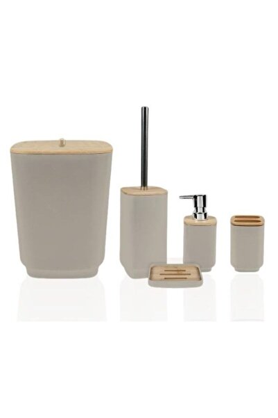 Viyalente 5 Piece Acrylic Bathroom Set Lisa Square