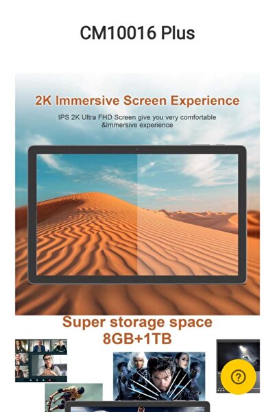 CIDEA C Idea CM10016 Plus Smart Tablet PC, 10.36" 2K Display, Snapdragon QT615, 8GB RAM, 1TB Storage.