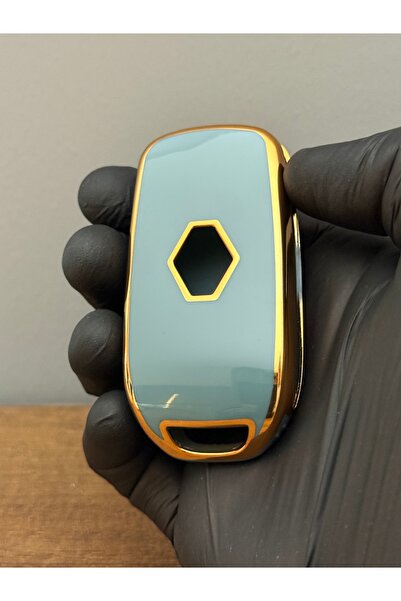 Mavi Keys Husă pentru chei din silicon cu 3 butoane compatibilă cu Renault Talisman, Megane 4, Taliant – Culoare gri