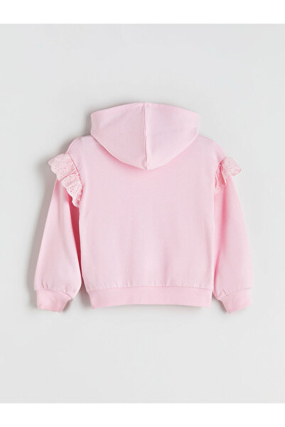 LC Waikiki LCW Kız Çocuk Fermuarlı Kapüşonlu Sweatshirt