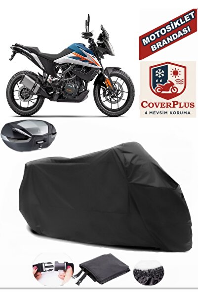 CoverPlus Siyah KTM 250 Adventure (125) Motosiklet Brandası Arka Çanta Uyumlu...