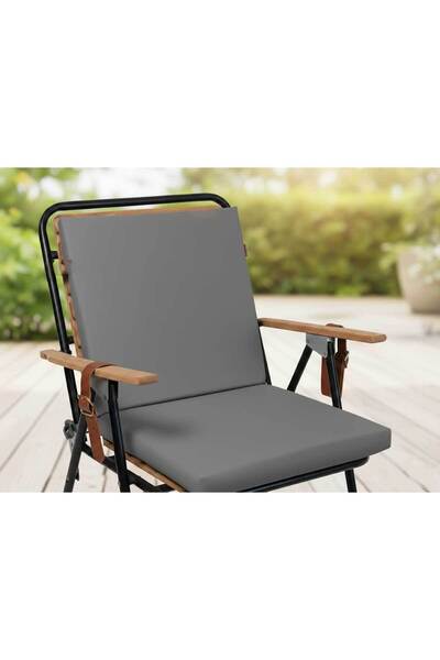 RevuBaby Bahçe Balkon Salon Sandalye Minderi Bağlama İPLİ (ARKALIKLI)