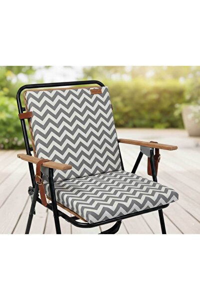 RevuBaby Bahçe Balkon Salon Sandalye Minderi Bağlama İPLİ (ARKALIKLI)