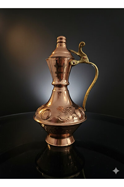 Zinnun Bakır İbrik Desenli El Yapımı (500 ML)
