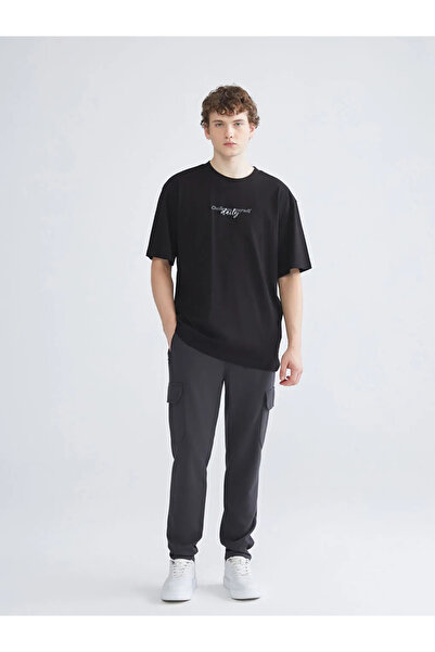 LC Waikiki Ανδρικό αθλητικό παντελόνι XSIDEAntracite Standard Fit