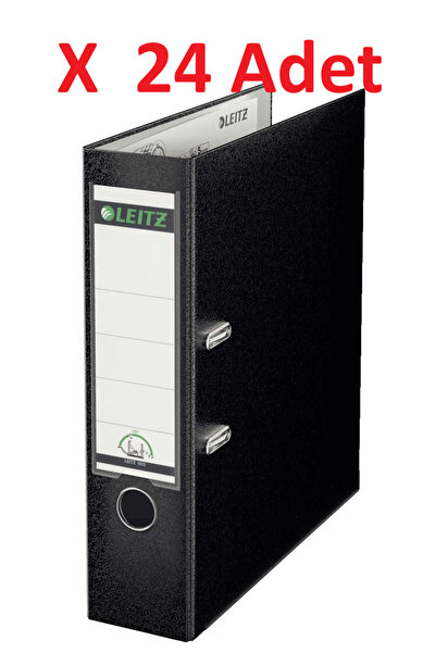 Leitz Офісний папку 1010 Широкий пластиковий чорний 24-паковий