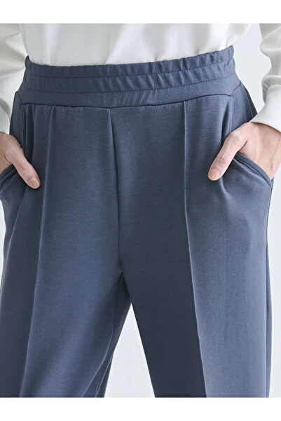 LC Waikiki LCWAIKIKI BasicAntrasit Beli Lastikli Kadın Eşofman Altı