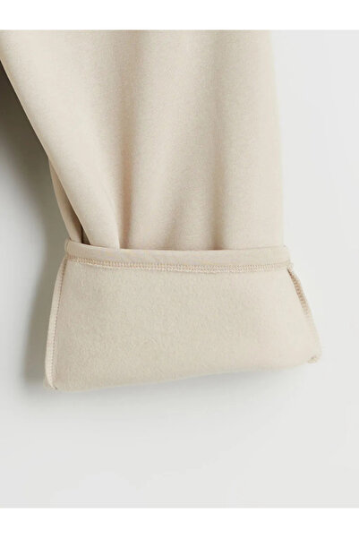 LC Waikiki Γυναικεία αθλητικά παντελόνια LCW VisionBeige με ελαστική μέση