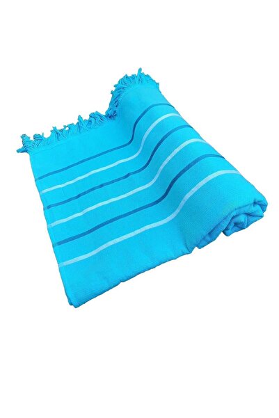 merland benvecocuk Peshtemal Beach Towel & # 37;100 Cotton 70X150 cm Turquoise Waves