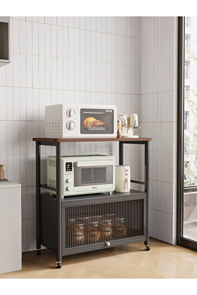 private house دولاب تنظيم المطبخ ذو الـ 3 أدوار 80*80*38 سم - تصميم أنيق - لو...