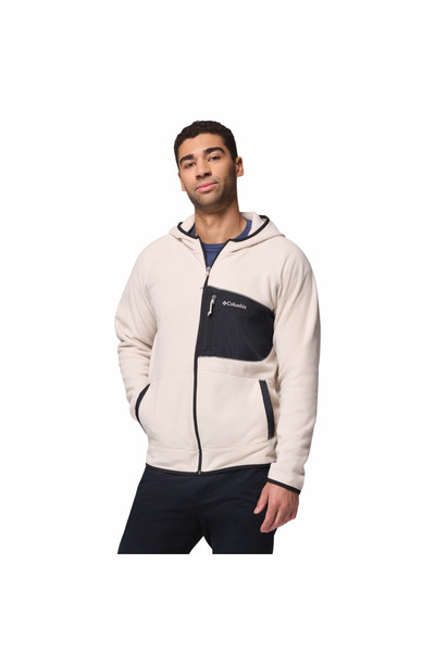 Columbia Fast Trek Overlay Hooded Full Zip Men's Fleece Top