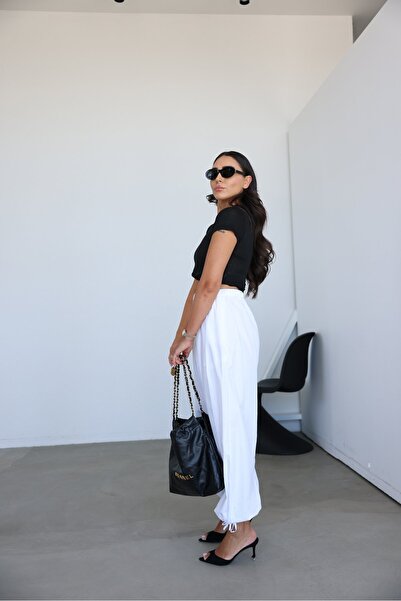 Özge Özgenç Elastic Waist Adjustable Shalwar Trousers