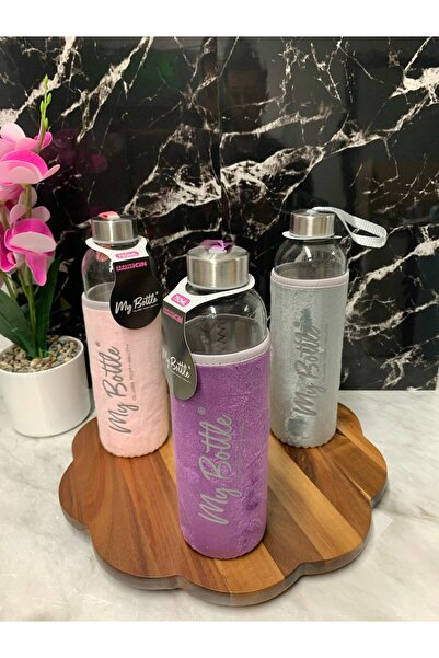 LİLA HOME 750 ml Water Bottle with Colorful Plush Cover