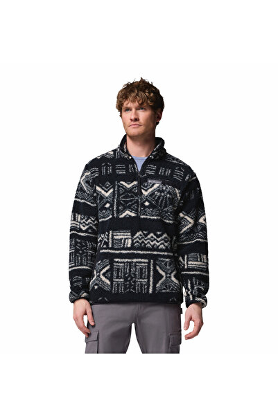 Columbia سترة صوفية للرجال من راجيد ريدج ذات أكمام طويلة وسحاب نصف طول