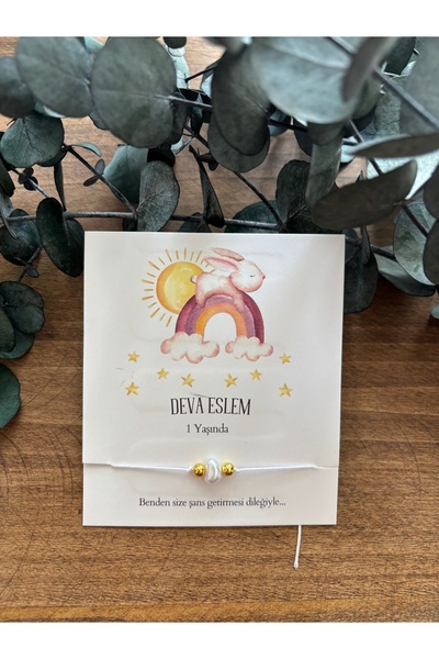 Loyapink Yeni Sezon - Hediyelik Şans Bilekliği Bebek Doğum Hediyesi,Yeni doğa...