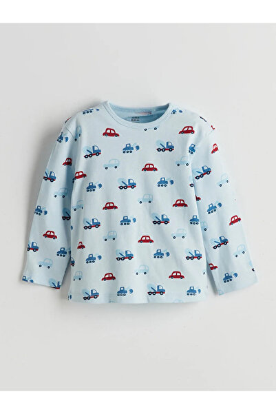 LC Waikiki Bisiklet Yaka Baskılı Erkek Bebek Pijama Takımı