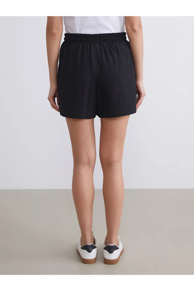 LC Waikiki Textured Women's Shorts with Elastic Waist