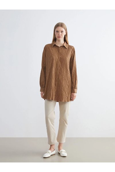 LC Waikiki Women's Textured Shirt Tunic