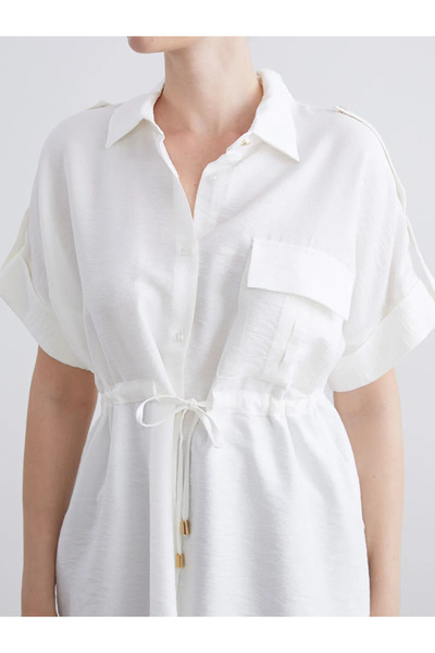 LC Waikiki Dobby Oversize Women's Shirt
