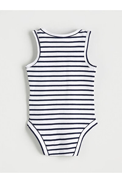 LC Waikiki Striped Baby Boy Snapback Bodysuit and Shorts 2 Pack