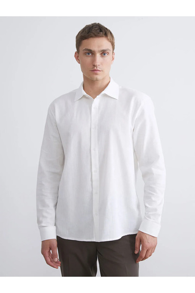 LC Waikiki Regular Fit Long Sleeve Dobby Men's Shirt