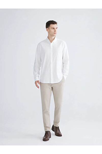 LC Waikiki Slim Fit μακρυμάνικο ανδρικό πουκάμισο Oxford