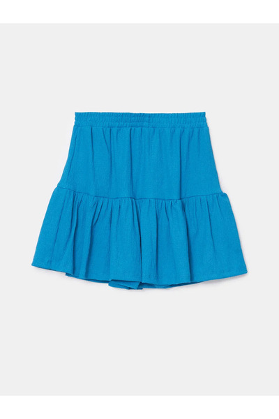 LC Waikiki Textured Women's Shorts Skirt with Elastic Waist
