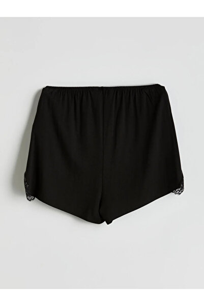 LC Waikiki V-Neck Lace Strap Women's Shorts Pajama Set