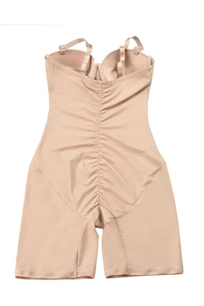 Fstyle Beige full cup corset, seamless designer corset, not visible when worn