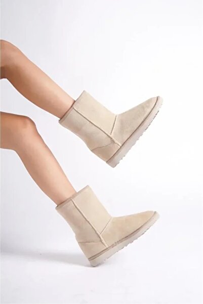 BY İMİS SHOES Süet Içi Kürklü Uzun Kadın Bot & Bootie