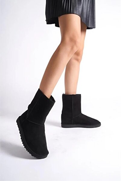 BY İMİS SHOES Süet Içi Kürklü Uzun Kadın Bot & Bootie