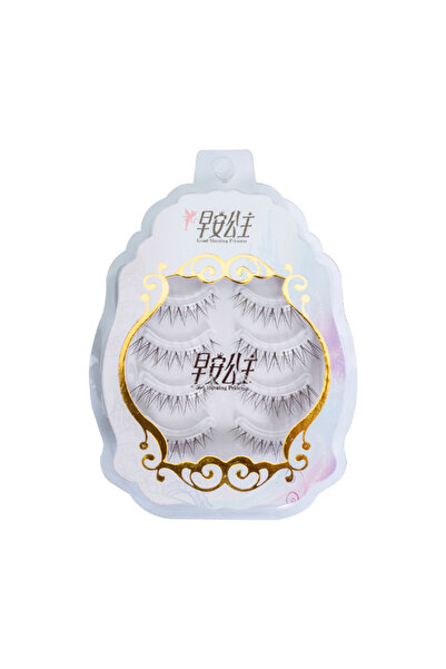 Choice3 4 أزواج - GT04 4 أزواج من الرموش الصناعية الطبيعية ذات الشريط الرفيع المصنوعة يدويًا والرموش القصيرة الخفيفة ذات الطابع الكوري