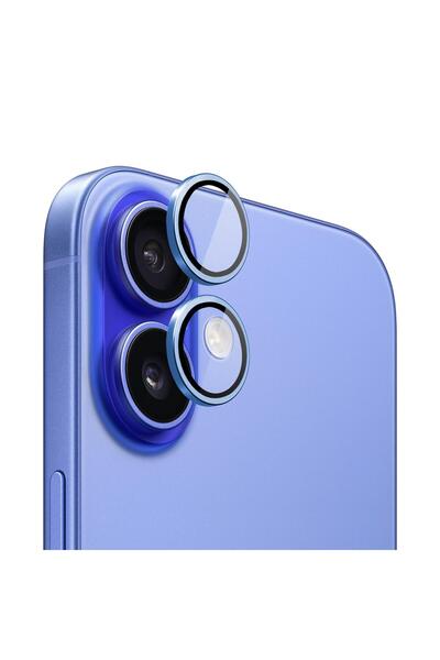 Microsonic Apple iPhone 17 Tekli Kamera Lens Koruma Camı Mavi