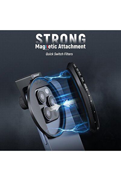 NEEWER 67mm Clip-On Variable ND2-ND32 Magnetic Filter Kit