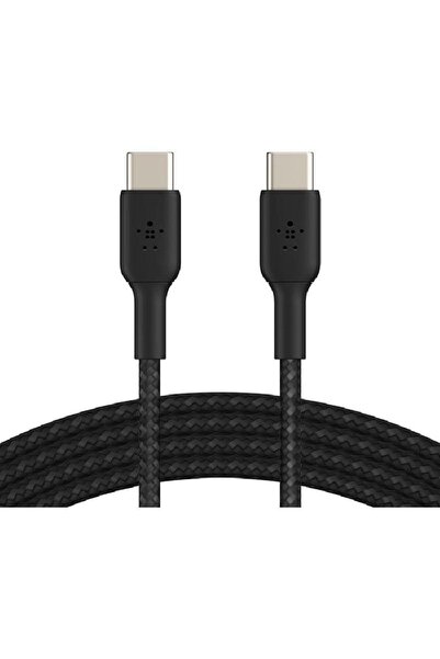 Belkin كابل شحن ومزامنة BoostCharge مضفر من USB-C إلى USB-C