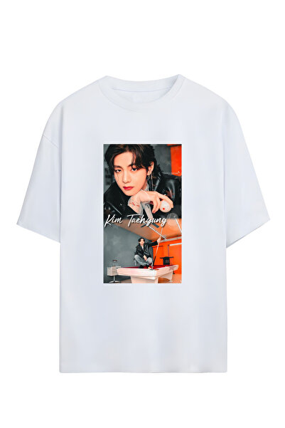 GraffTee تي شيرت قطني كبير الحجم للجنسين من BTS