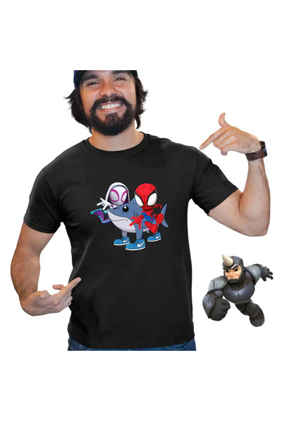 OEM Men's T-Shirt Spiderman Tralalero Tralala Ghost Spider Brainrot