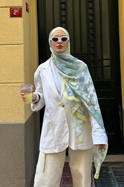 Madame Polo Passionate Solstice Desen Şal - Sarı