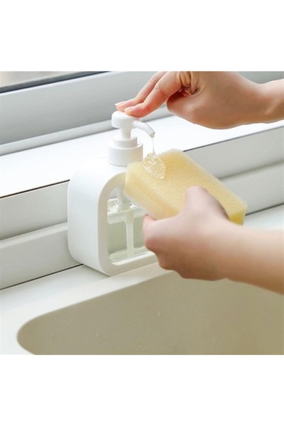Hane216 Tezgah Üstü Dikdörtgen Banyo Mutfak Sıvı Sabunluk Banyo Mutfak Bulaşı...