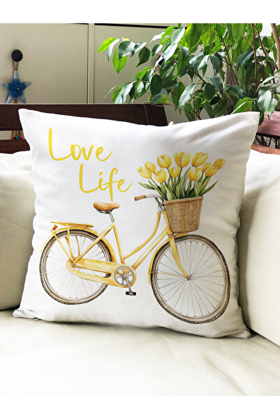 milroma غطاء وسادة مخملي مطبوع عليه رسومات الربيع مقاس 43x43 سم