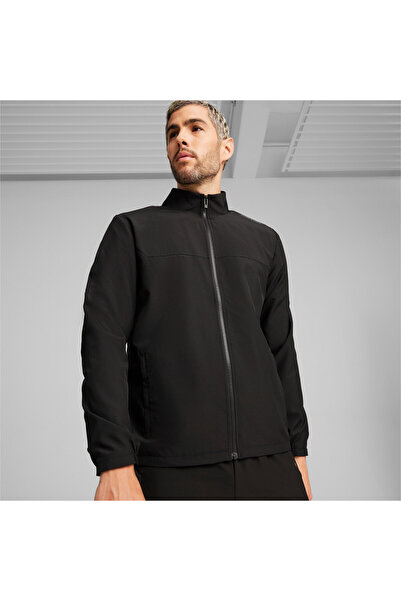 Puma جاكيت بورشه ديزاين رجالي منسوج بتقنية - أسود