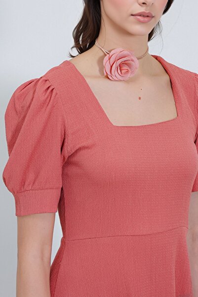 Hiccup Μίνι πλεκτό φόρεμα με τετράγωνο λαιμόκοψη BDART