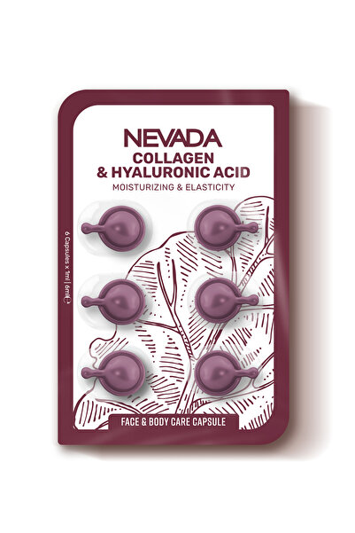 NEVADA كبسولات العناية بالبشرة بالكولاجين وحمض الهيالورونيك من نيفادا ١ مل
