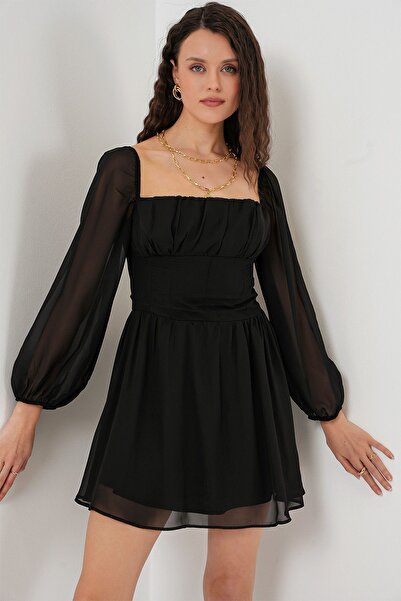 Hiccup Bdart Square Neck Mini Dress