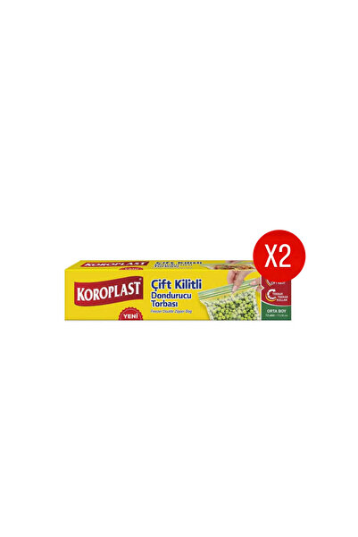 Koroplast Çift Kilitli Dondurucu Torbası Orta Boy 12li X 2 Adet
