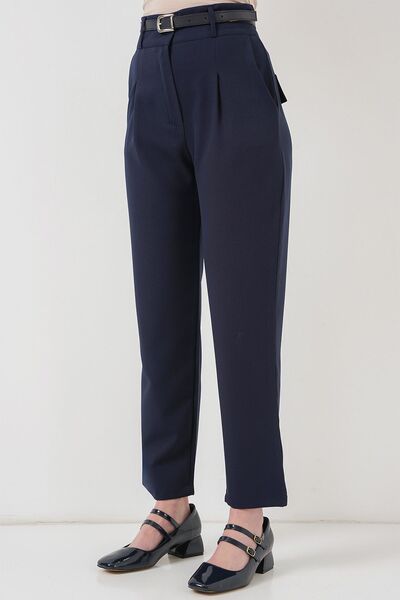 Hiccup Bdart Straight Cut Regular Waist Trousers with Zipper