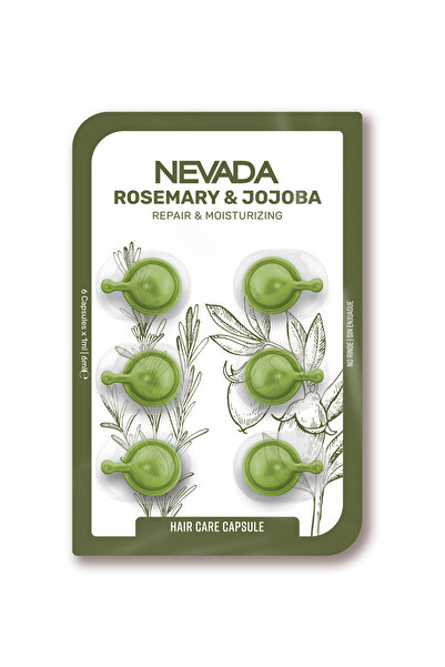 NEVADA كبسولات العناية بالشعر بإكليل الجبل والجوجوبا من نيفادا ١ مل